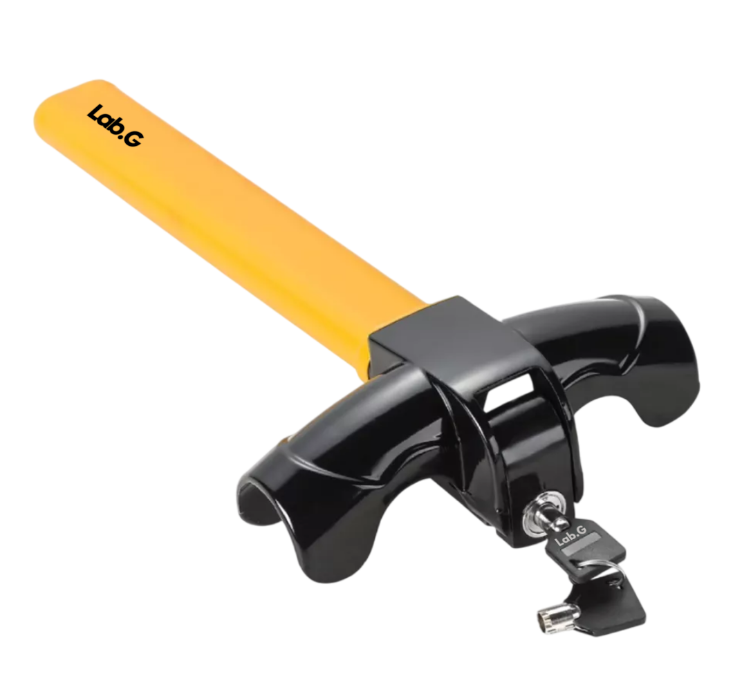 Candado De Seguridad Bastón Universal Auto/camioneta Amarillo/negro