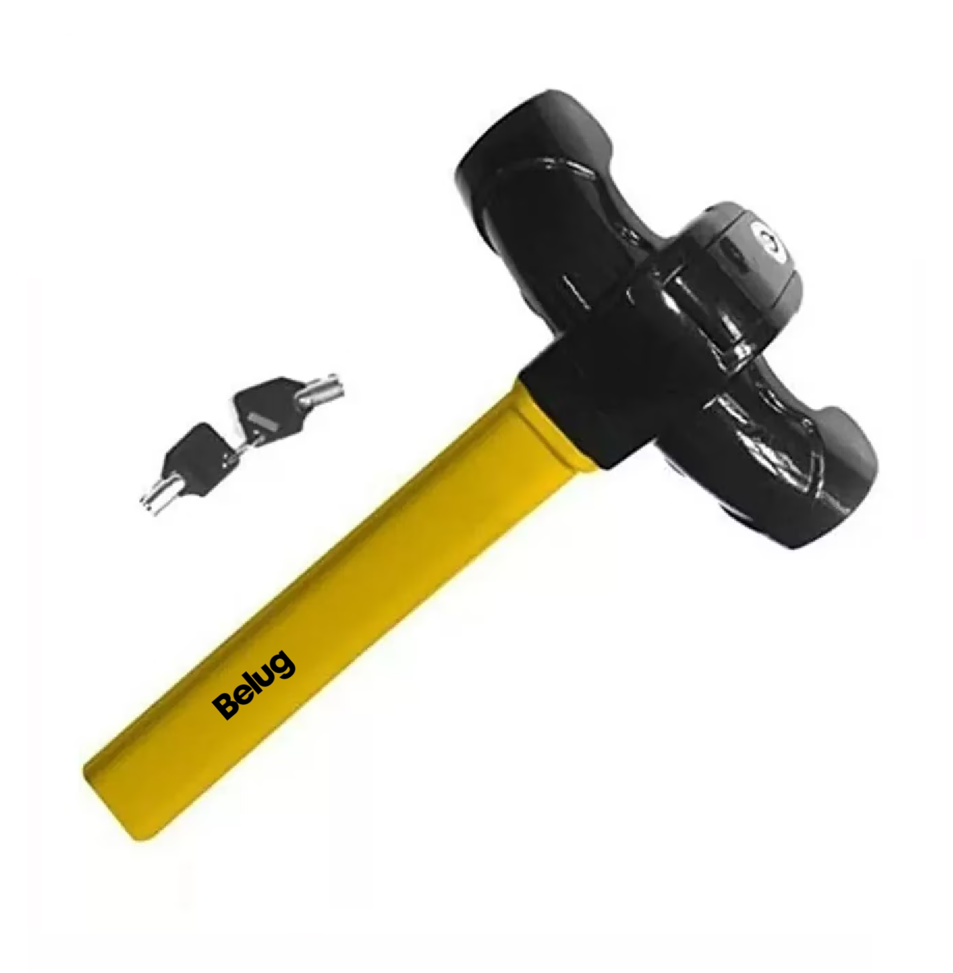Foto 2 pulgar | Candado De Seguridad Bastón Universal Auto/camioneta, Belug  Amarillo Negro