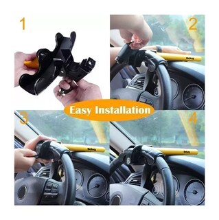 Foto 3 | Candado De Seguridad Bastón Universal Auto/camioneta, Belug Amarillo Negro