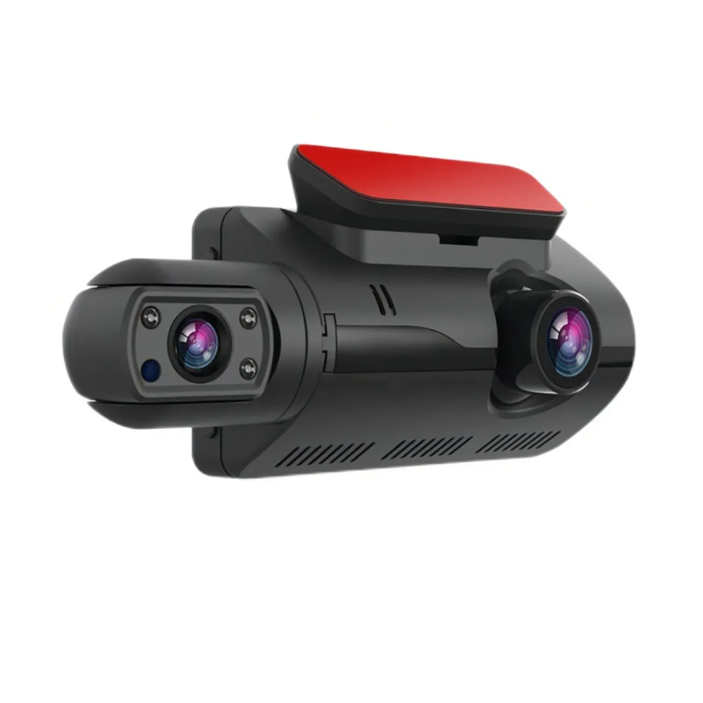Foto 1 | Cámara Dash Cam 1080p HD Vídeo Frontal Automóvil Doble Lente