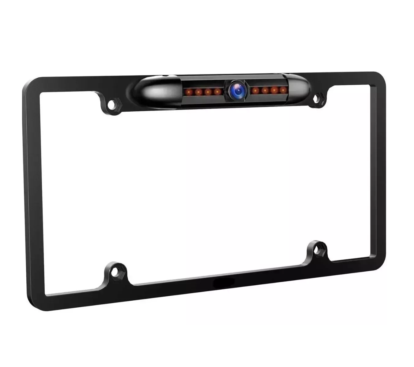 Foto 1 | Cámara de Reversa Portaplaca Eo Safe Imports Esi-4488 color Negro con Visión Nocturna 8 Luces LED