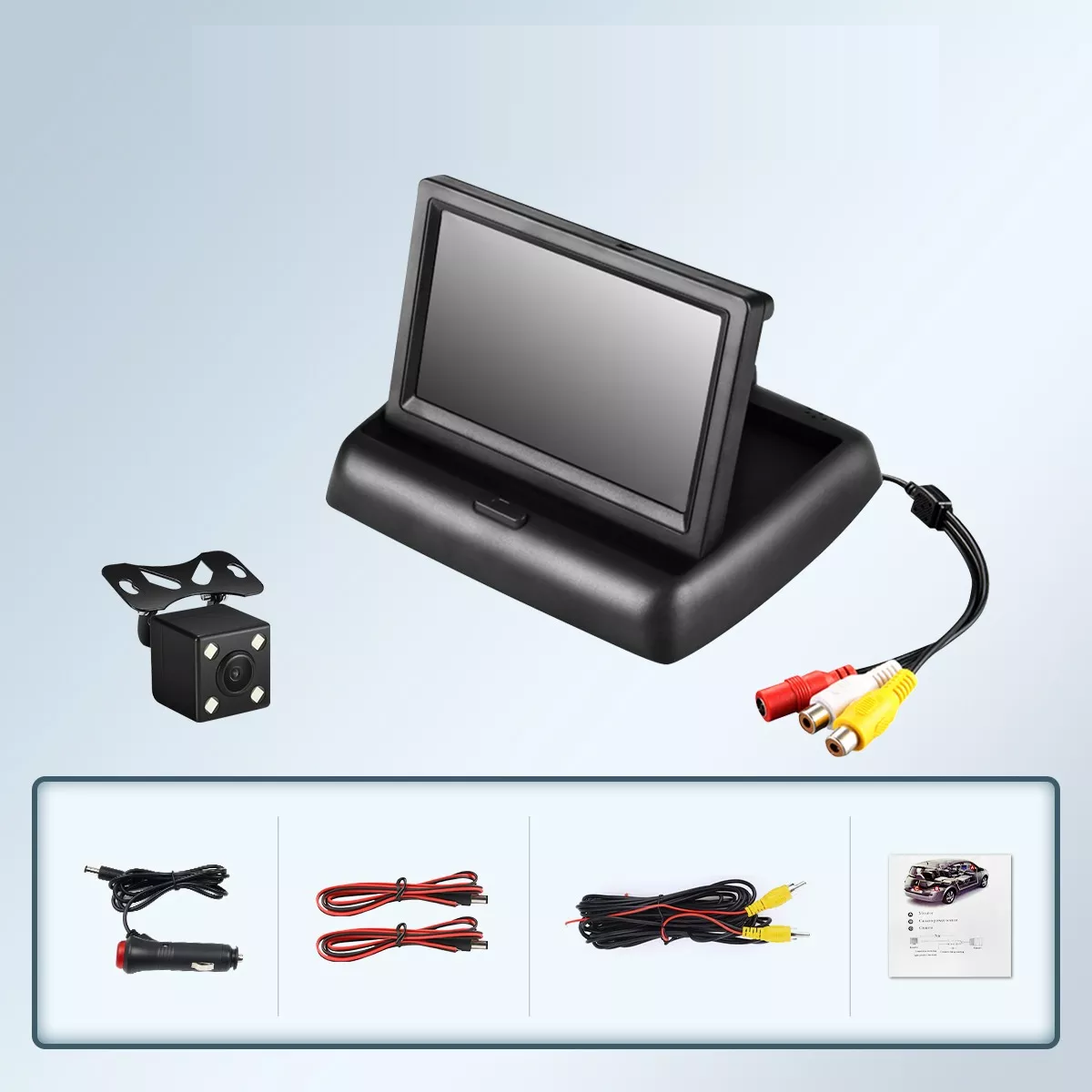 Foto 2 | Monitor De Coche De 4.3 Pulgadas Con Cámara De Respaldo  Eo Safe Imports Esi-11729 Negro