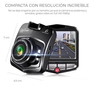 Foto 4 | Cámara de Seguridad para Auto Carro Ele-gate con Sensor de Movimiento Full HD