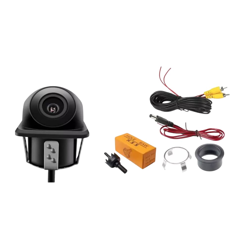 Cámara de Reversa Belug Negra Universal Impermeable Accesorios 170° HD $542