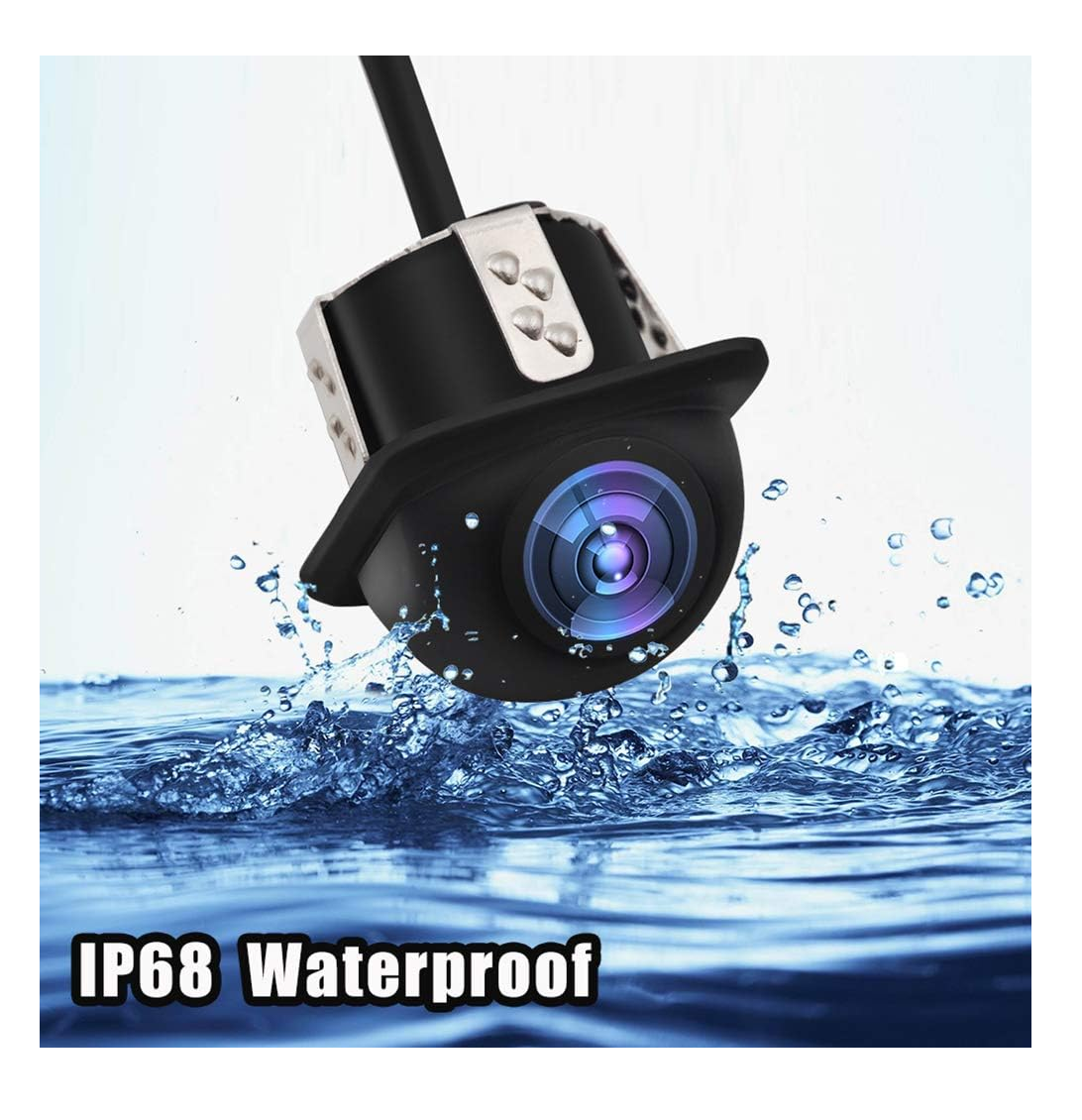 Foto 5 pulgar | Cámara de Reversa Belug Negra Universal Impermeable Accesorios 170° HD