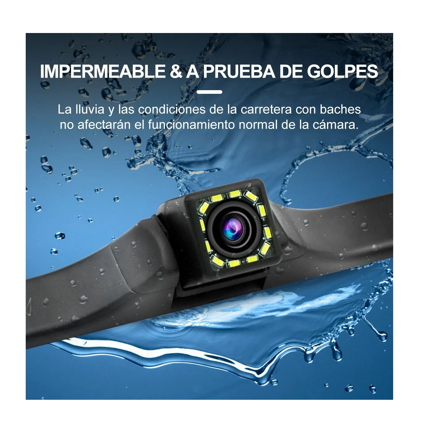 Foto 4 pulgar | Cámara De Marcha Atrás Para Coche 12 Luces Led Impermeable