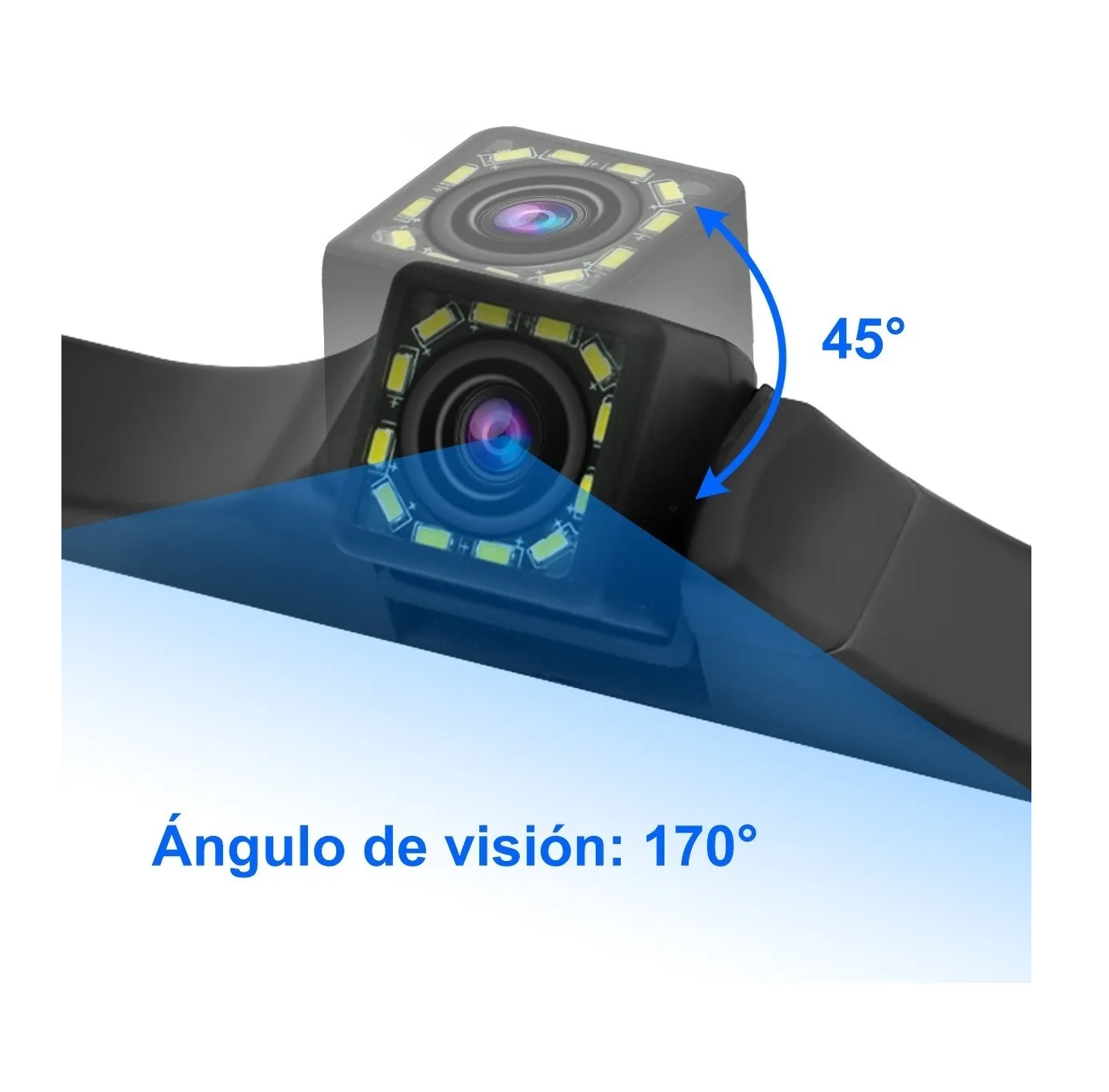 Foto 5 pulgar | Cámara De Marcha Atrás Para Coche 12 Luces Led Impermeable