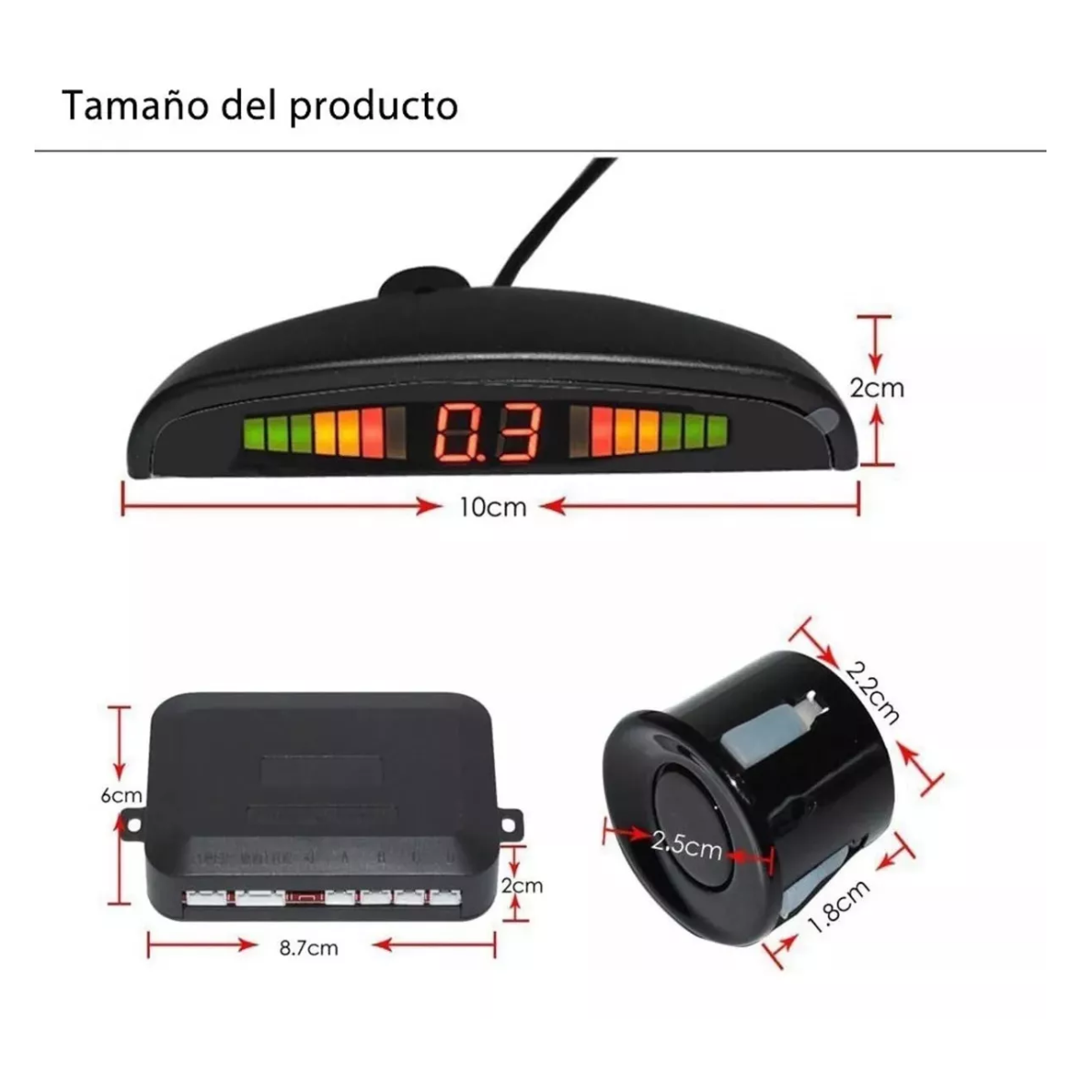 Foto 4 | Sistema de Sensor de Aparcamiento Lab.G con 4 Sensores