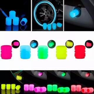 Foto 2 | Tapas Fluorescentes Para Válvula De Neumático set de 100, Eo Safe Imports Esi-3518 Multicolor