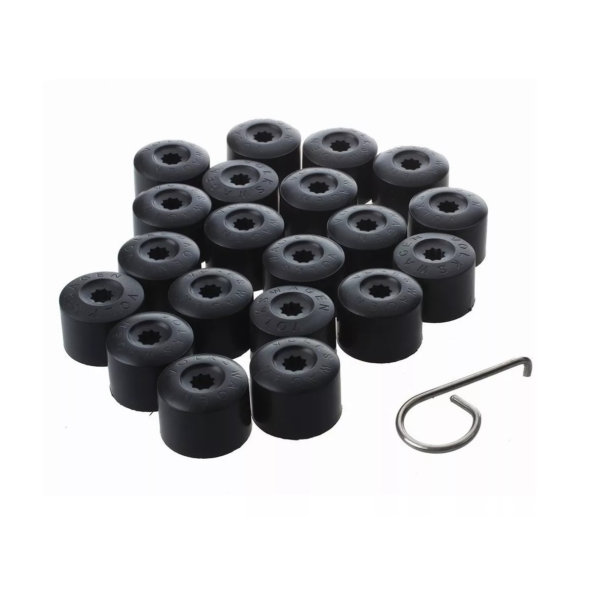 Set  de Tapones Cubre Birlo 20 Piezas Eo Safe Imports Esi-7997 color Negro $409