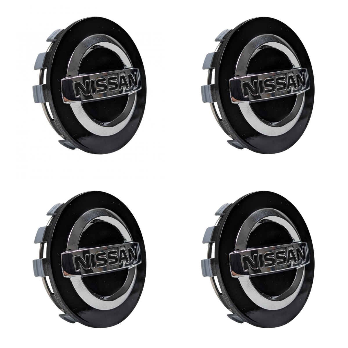 Foto 4 pulgar | Juego De 4 Centros De Rin Negros Para Autos Nissan Original