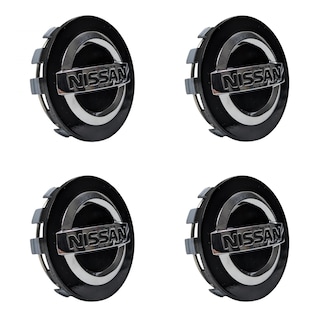 Foto 3 | Juego De 4 Centros De Rin Negros Para Autos Nissan Original