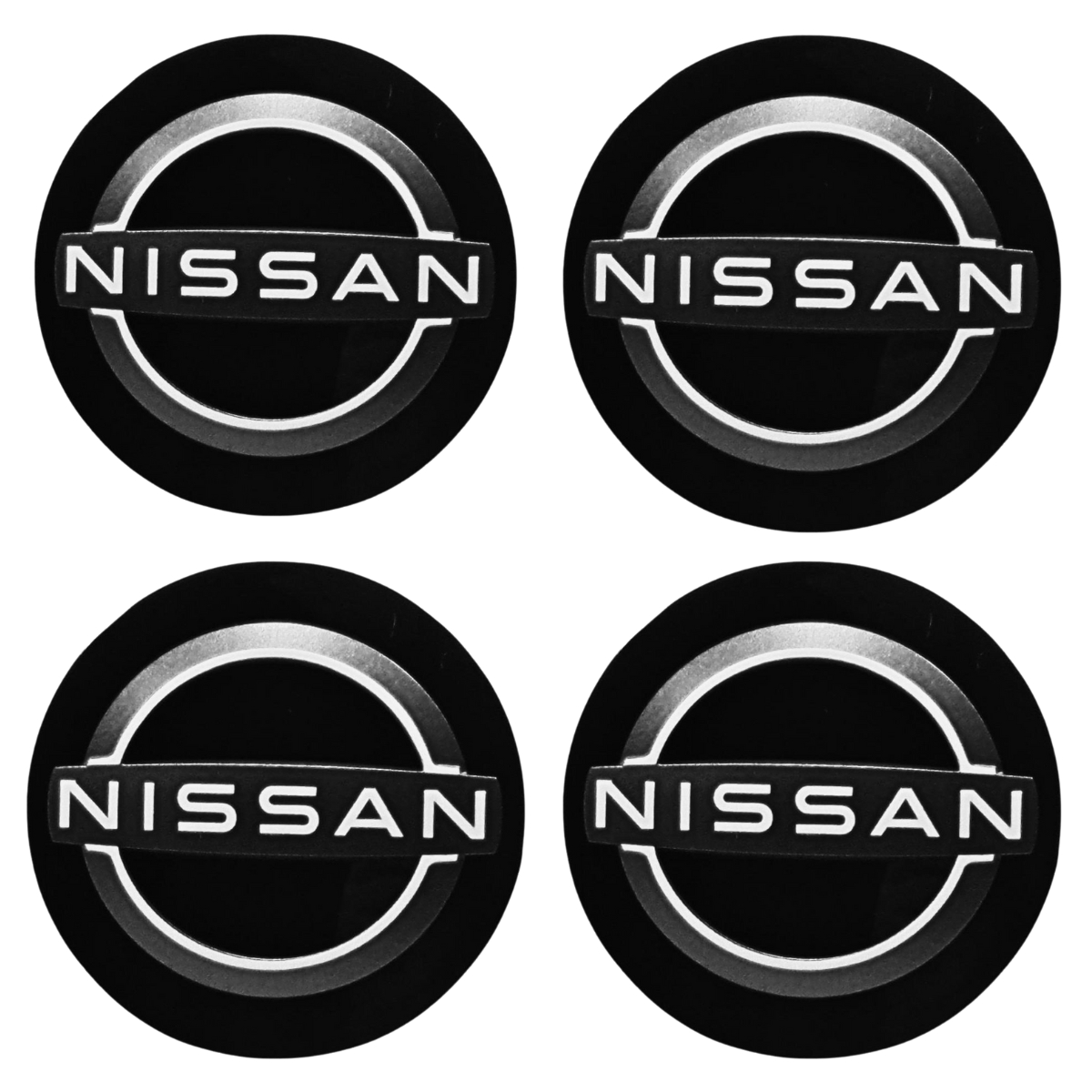 Foto 3 pulgar | Juego De 4 Centros De Rin Negros Para Autos Nissan Original