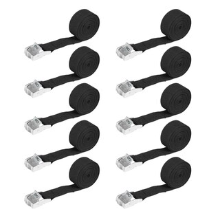 Foto 1 | Kit 10 Cincho Correa Amarre Trinquete Hebilla Eo Safe Imports Esi-11383-1 Negro