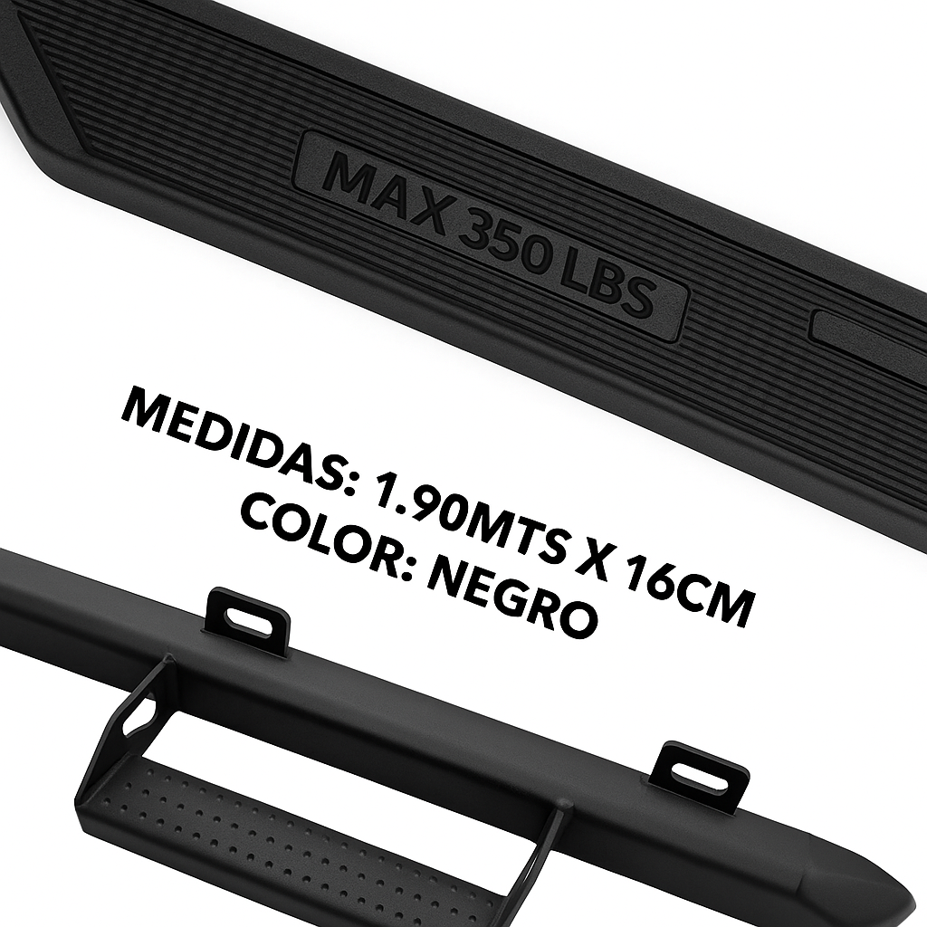 Foto 4 pulgar | Estribos Laterales Fijos De 4 Puertas Compatible Con Bronco 2021-2023 | Dunari Powersports | A1252 | Color Negro