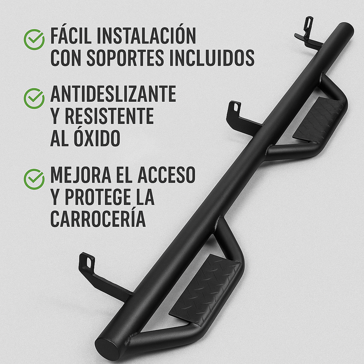 Foto 6 pulgar | Estribos Fijos Laterales Compatible Con Wrangler Jl 4 Puertas 2018–2021 | Dunari Powersports | A1331 | Color Negro