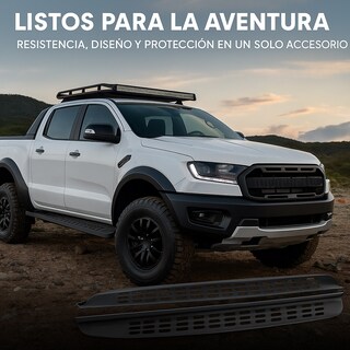 Foto 3 | Estribos Fijos De Acero Para Conversión Raptor Compatible Con Ranger T6 T7 2016–2021 | Dunari Powersports | A0