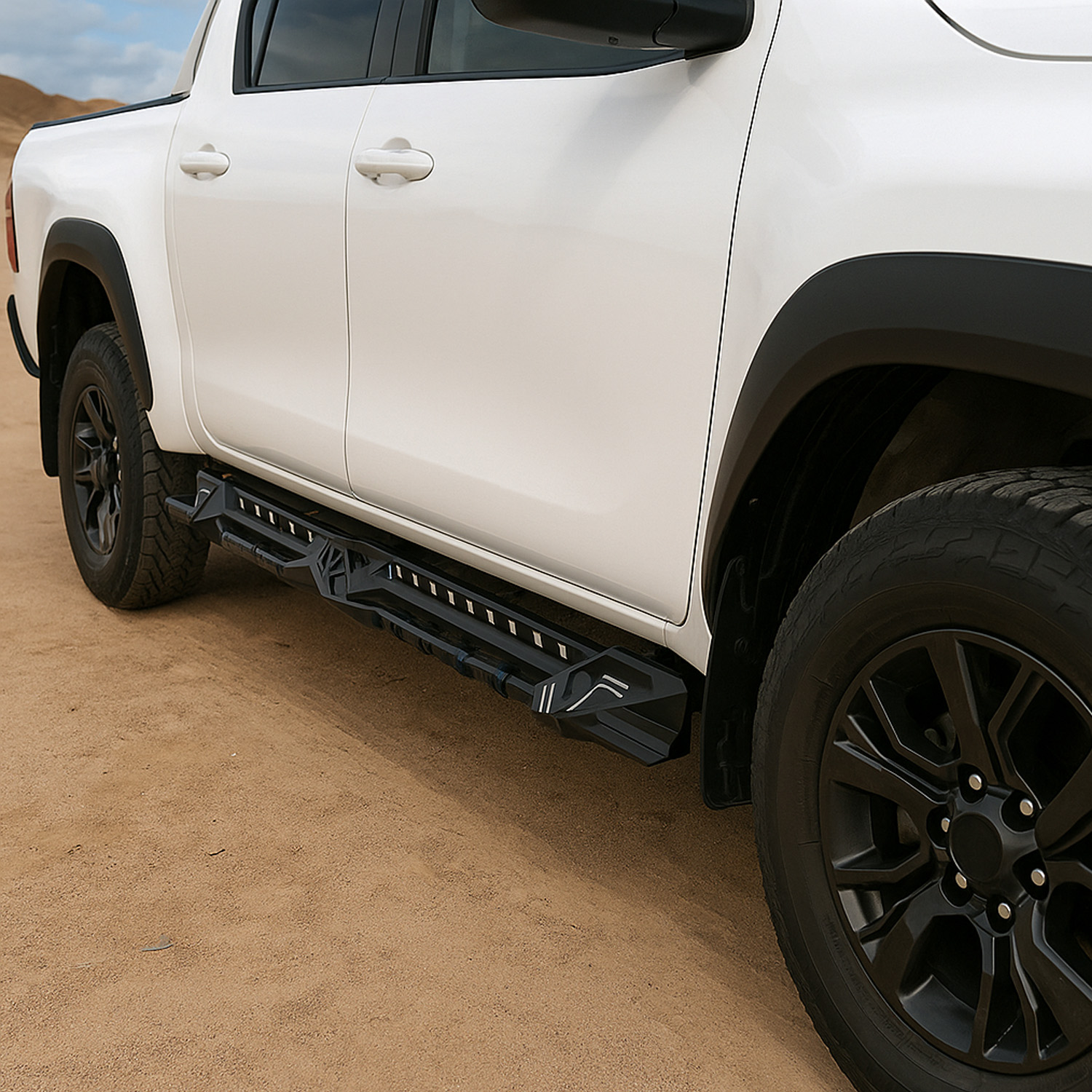 Foto 5 | Estribos Laterales Estilo Hamer Compatible Con Tacoma 2016–2022 | Dunari Powersports | A1469 | Color Negro