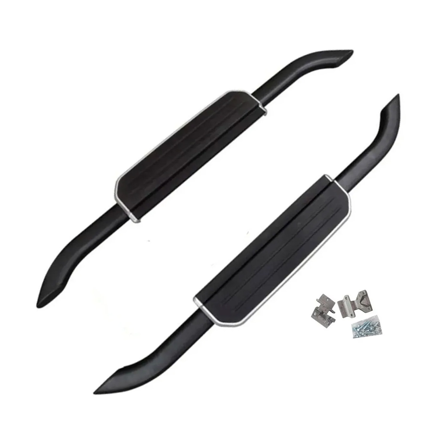 Estribos De Aluminio Laterales 2 Puertas Compatible Con Defender 90 2022-2023 | Dunari Powersports | A1713 | Color