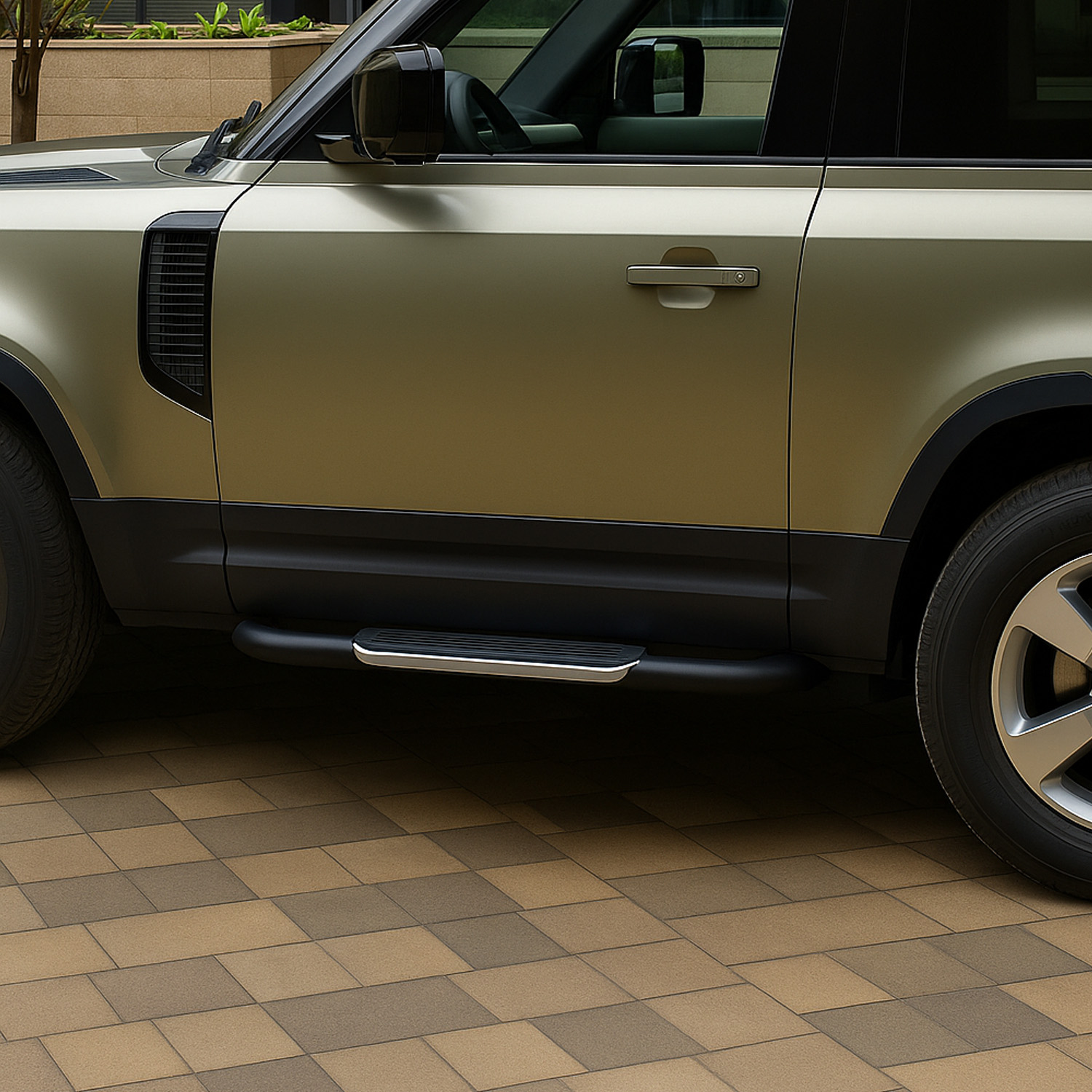 Foto 2 | Estribos De Aluminio Laterales 2 Puertas Compatible Con Defender 90 2022-2023 | Dunari Powersports | A1713 | Color