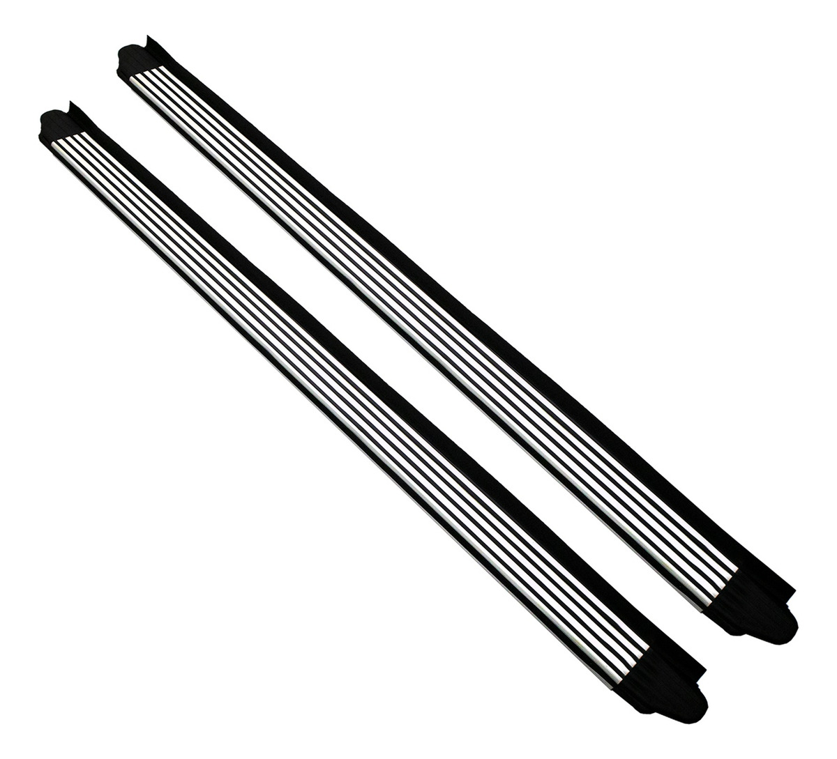 Estribos Laterales Universales Para Camioneta 4x4 Pickup Doble Cabina | Arizone Autoparts | A1636 | Color Blanco