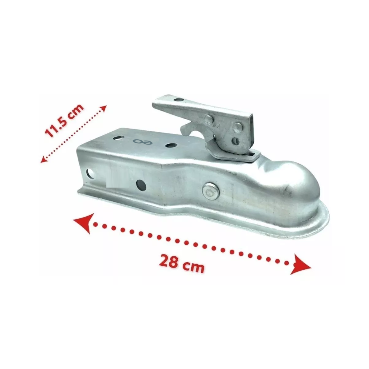 Foto 5 pulgar | Language Jalón Para Bola Remolque Lengueta, Acoplador Para Bola Eo Safe Imports Esi-13908-1 Plata