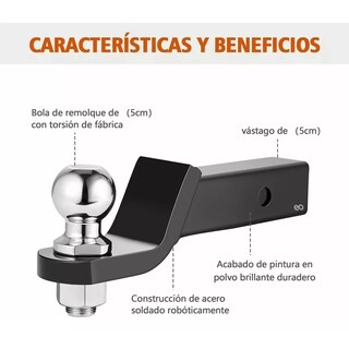 Foto 2 | Kit De Arrastre Lengüeta Cople Bola Perno Y Remolque Eo Safe Imports Esi-13907-1 Negro