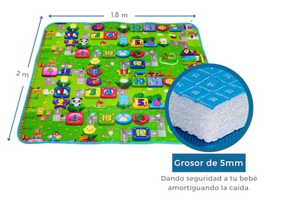 Foto 3 | Tapete de Bebé Innova Multicolor
