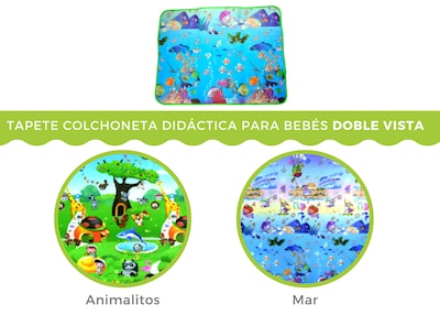 Foto 3 | Tapete de Bebé de 2 x 180 cm Iliosinnova Mar Doble Vista