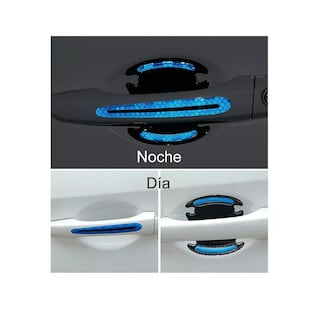 Foto 2 | Protector Manijas Exterior 4 Puertas Tipo Fibra De Carbono Eo Safe Imports Esi-10294 Azul