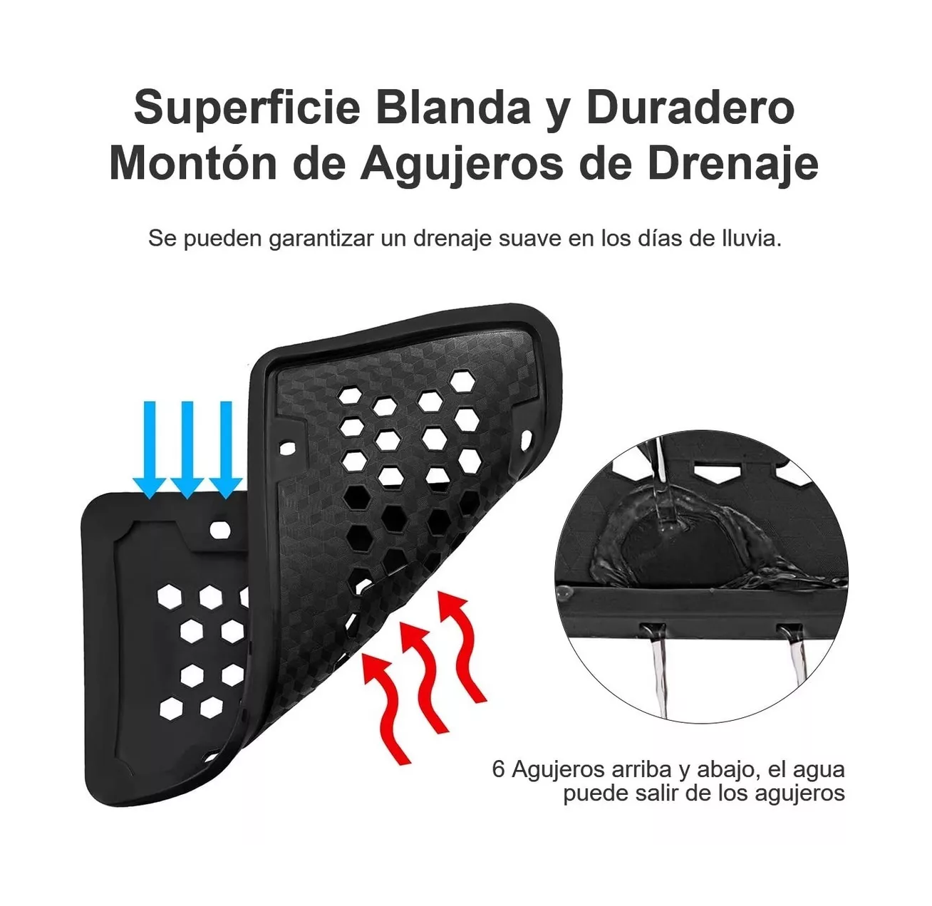 Foto 3 pulgar | Juego de Portaplacas Universal Belug color Negro de Silicona 2 Piezas