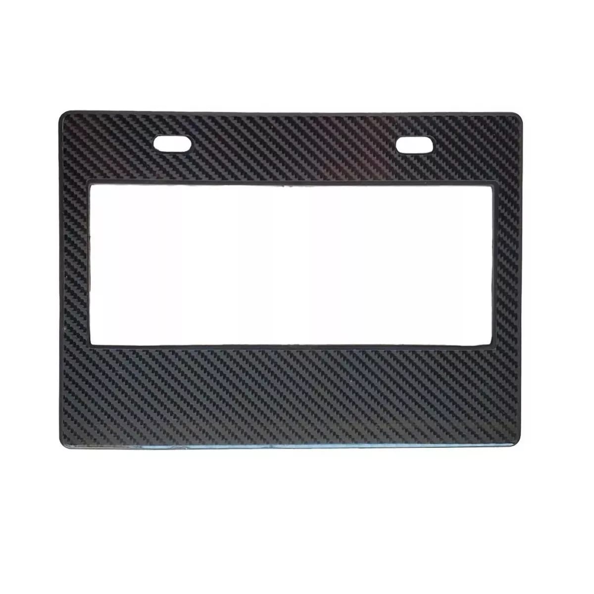 Porta Placa Negra Fibra de Carbono Brillante 5D para Motocicleta Eo Safe Imports Esi-9712 $389