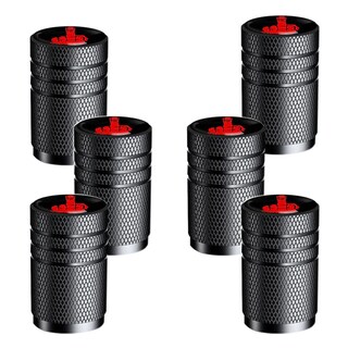 Foto 2 | Tapón para Neumático de Aluminio Fullcarzone Mxfgv-003 6 Piezas color Negro