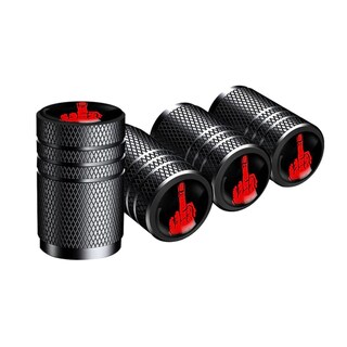 Foto 3 | Tapón para Neumático de Aluminio Fullcarzone Mxfgv-003 6 Piezas color Negro