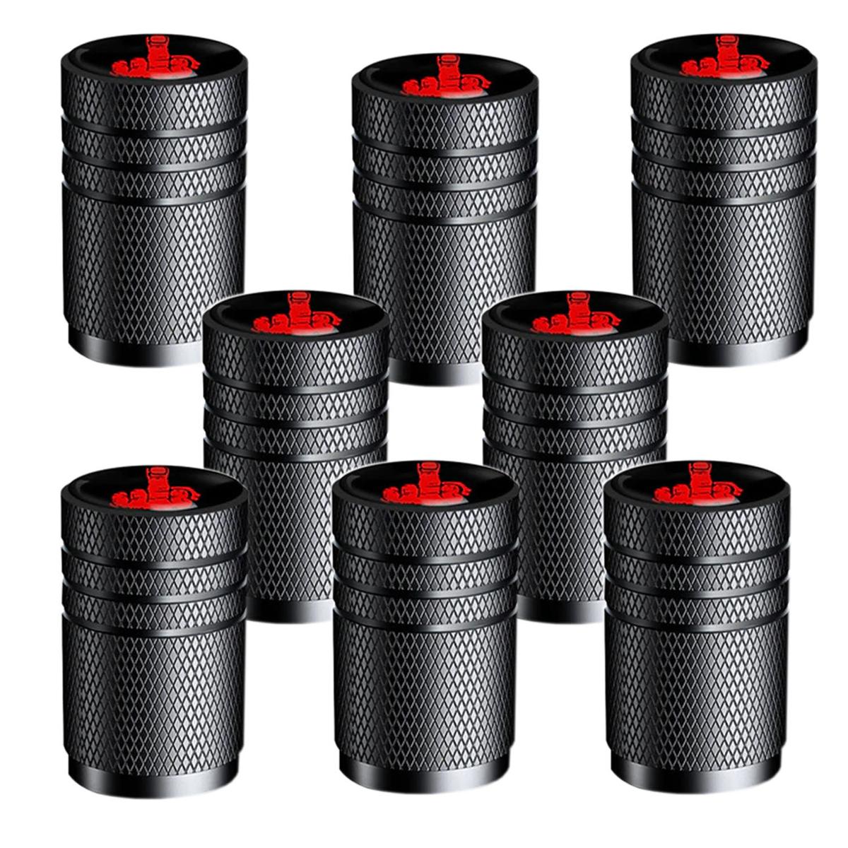 Tapones para Válvulas de Llanta FullCarZone MXFGV-004 color Negro 8 Piezas