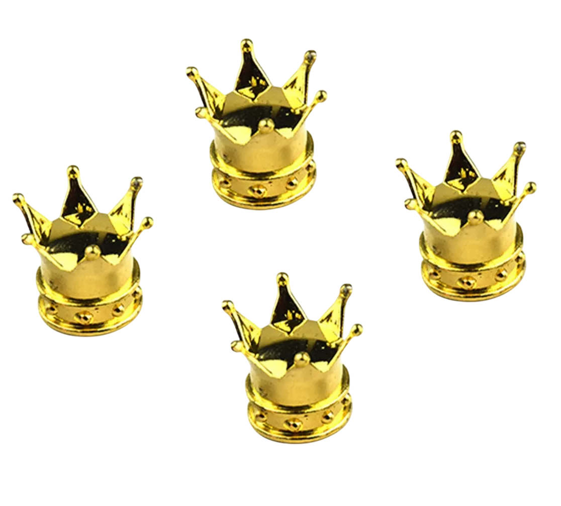 Foto 1 | Coronas Cubre Válvula Tapón Pivote 4 Pcs, Dorado