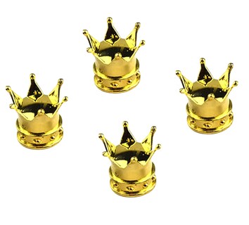 Foto 1 | Coronas Cubre Válvula Tapón Pivote 4 Pcs, Dorado