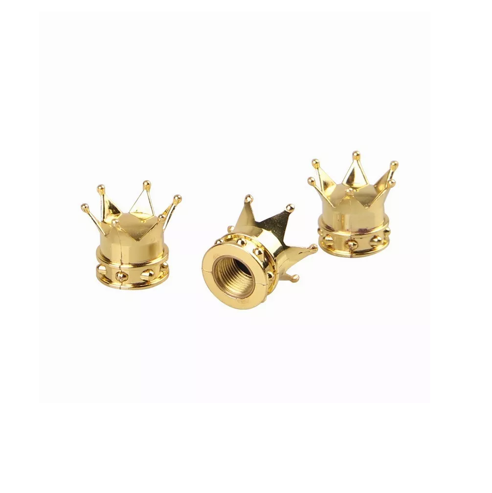 Foto 4 pulgar | Coronas Cubre Válvula Tapón Pivote 4 Pcs, Dorado