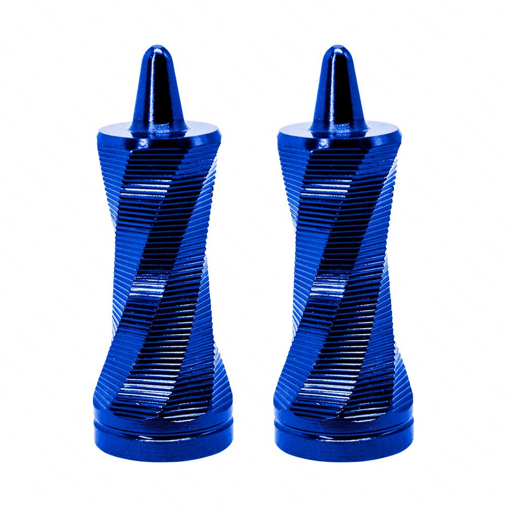 Tapón De Válvula Decorativo Para Moto Rasen, Diseño Espiral Aluminio $350