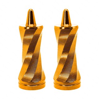 Foto 1 | Tapón De Válvula Decorativo Para Moto Rasen, Diseño Espiral Aluminio