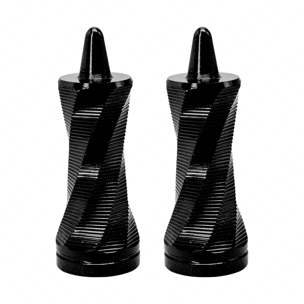 Foto 2 pulgar | Tapón De Válvula Decorativo Para Moto Rasen, Diseño Espiral Aluminio