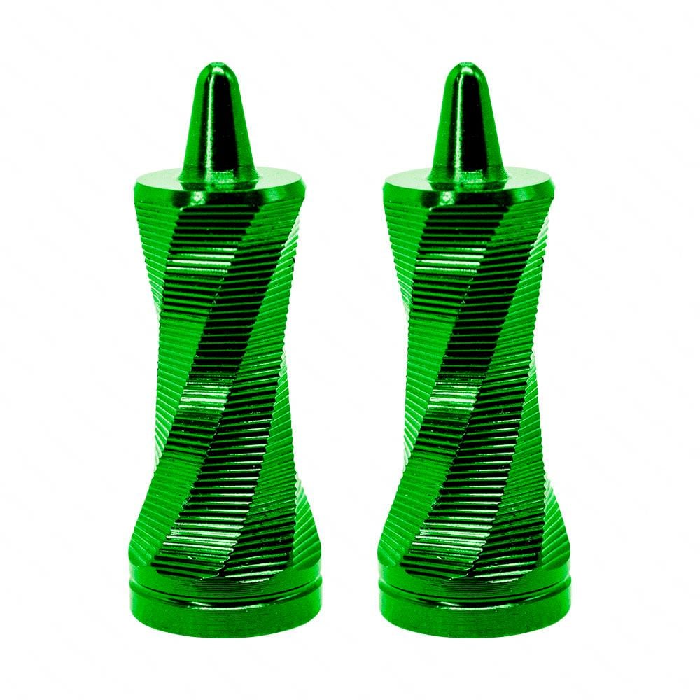 Tapón De Válvula Decorativo Para Moto Rasen, Diseño Espiral Aluminio $350
