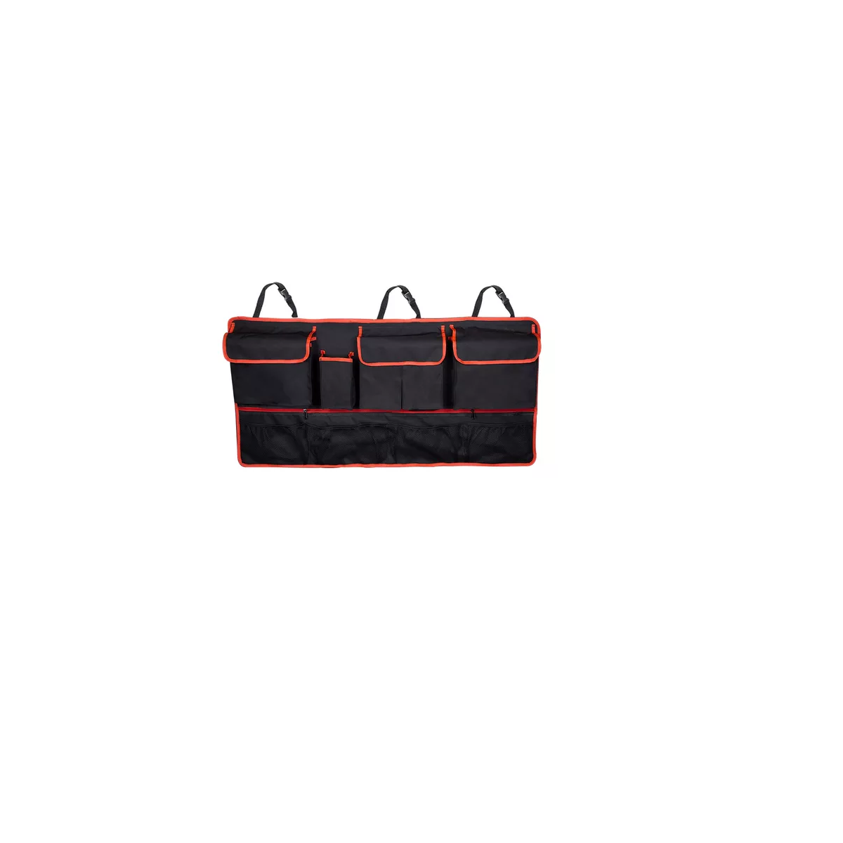 Organizador Maletero Para Asiento Coche Bolsa Con Bolsillos  Eo Safe Imports Esi-13822 Negro