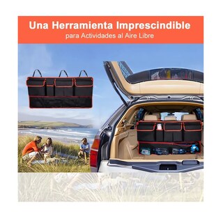 Foto 4 | Organizador Maletero Para Asiento Coche Bolsa Con Bolsillos Eo Safe Imports Esi-13822 Negro