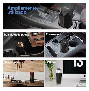 Foto 2 | Mini Coche con Bote de Basura con Tapa Cocina de Empuje 2 Piezas