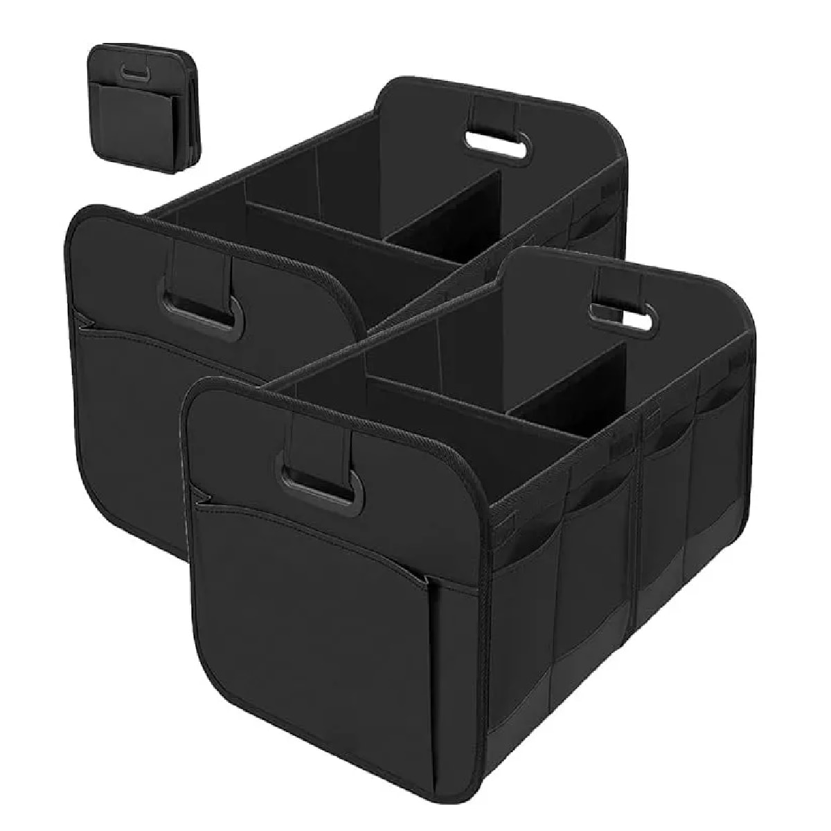 2 Organizador De Cajuela Automóvil Plegables Impermeables Negros $881