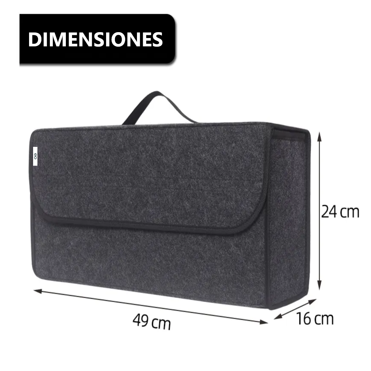Foto 4 pulgar | Organizador Maletero Caja Almacenamiento Coche Plegable Eo Safe Imports Esi-18649 Negro