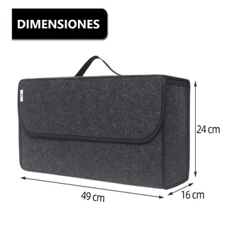 Foto 3 | Organizador Maletero Caja Almacenamiento Coche Plegable Eo Safe Imports Esi-18649 Negro