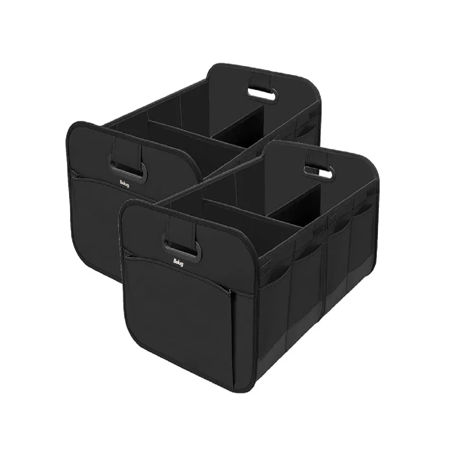 2 Organizador De Cajuela Automóvil Plegables Impermeables Belug  Negros