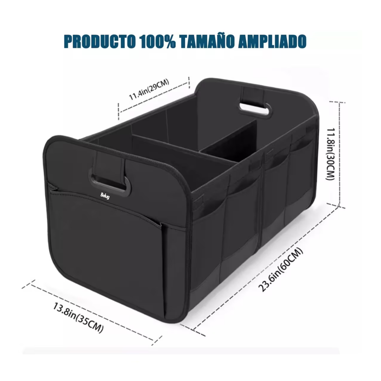 Foto 4 pulgar | 2 Organizador De Cajuela Automóvil Plegables Impermeables Belug  Negros